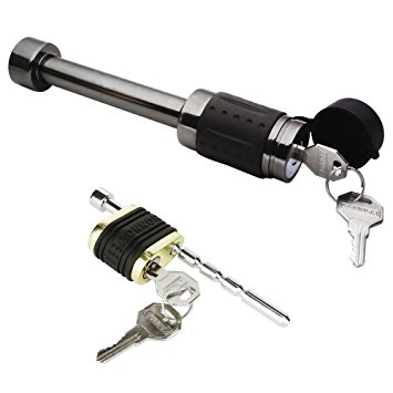 Connor Towing 1615250 5/8" Receiver Lock and Adjustable Coupler Lock (for Class III, IV, V)