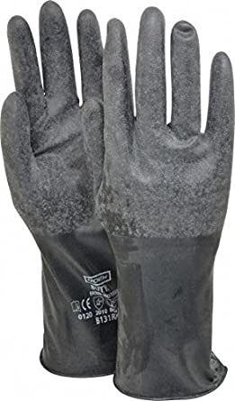 Honeywell B131R/8 Mil Unsupported Butyl Glove with Rough Finish 11", Size 8