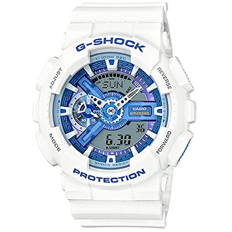 G-Shock GA-110WB-7A White and Blue Series Watches - White/Blue / 1 Size