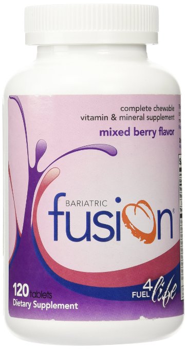 Bariatric Fusion: Complete Chewable Vitamin and Mineral Supplement Mixed Berry Flavor Tablets, 120 Tablets