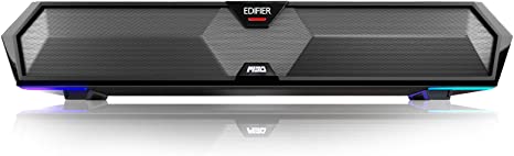 Edifier MG300 Computer Speakers Computer SoundBar: RGB LED Gaming Speakers Computer with Microphone - Powered Laptop Speakers Quick Connection Bluetooth 5.3 & USB Adapter for Gaming & Desktop Speakers