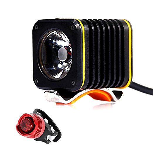 Bodyguard Bike Light - Super USB Rechargeable Front LED Bicycle Headlight With FREE Tail Lights Set, Waterproof - Fits ALL Bikes, Hybrid, Road, MTB, Easy Install & Quick Release