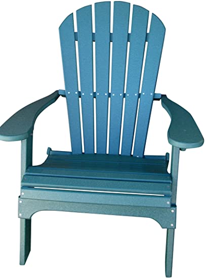 Phat Tommy Recycled Poly Resin Folding Adirondack Chair – Durable and Eco-Friendly Armchair. This Patio Furniture is Great for Your Lawn, Garden, Swimming Pool, Deck.