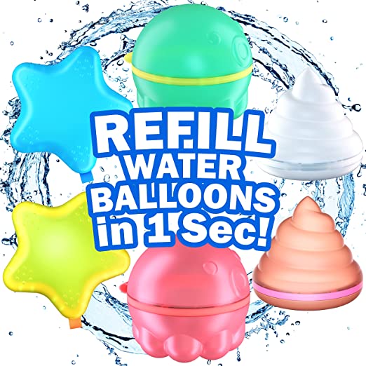 Water Balloons Instant Water Balls Easy Quick Fill Self Sealing Balloons Splash Fun for Kids Girls Boys Balloons Set Party Games (Multicolors)