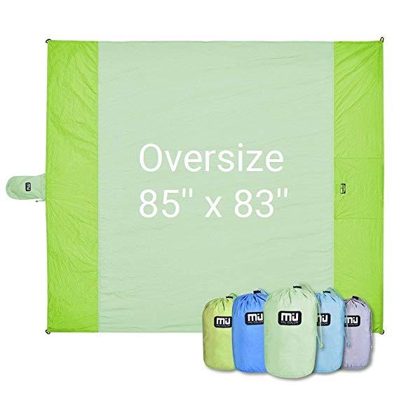 MIU COLOR Beach Blanket Mat - Oversized for 3-4 Adults,Compact,Quick Drying,Lightweight and Durable Outdoor Picnic Beach Blanket for Camping Hiking Grass Beach Travelling