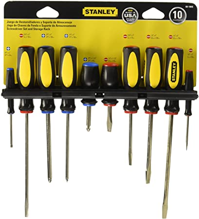 Stanley 60-100 10-Piece Standard Fluted Screwdriver Set