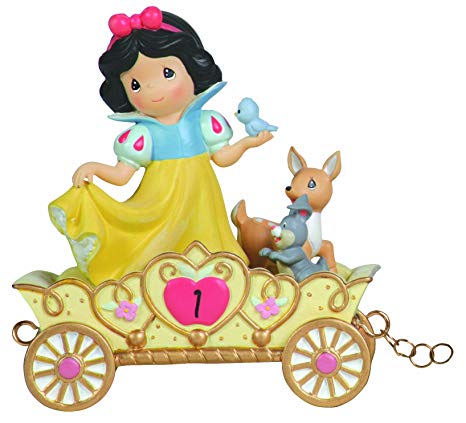 Precious Moments, Disney Showcase Collection,  May Your Birthday Be The Fairest Of Them All, Age 1, Disney Birthday Parade, Resin Figurine, 104403