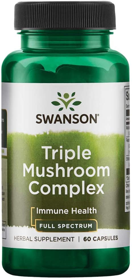Swanson Full Spectrum Triple Mushroom Complex 60 Capsules