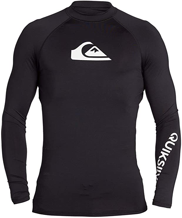 Quiksilver Men's All TIME LS Long Sleeve Rashguard SURF Shirt