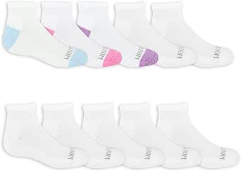 Fruit Of the Loom Girls' Everyday Lightweight Sport Quarter Sock (10 Pack)