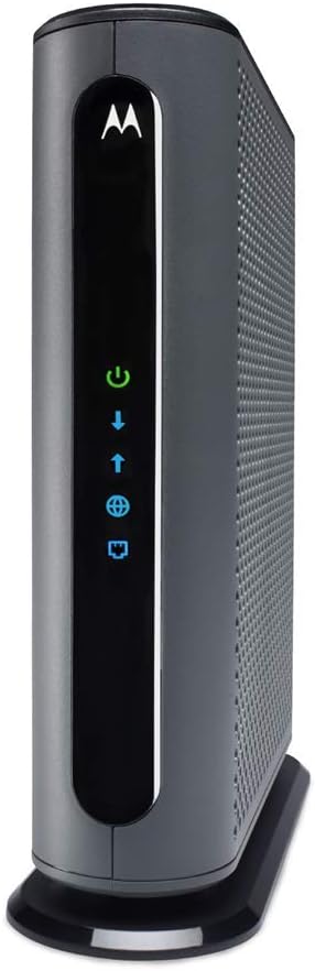 MOTOROLA MB8611 DOCSIS 3.1 Cable Modem with 2.5G Ethernet, Approved for Comcast Xfinity (Gigabit), Cox and Charter Spectrum. (Renewed)