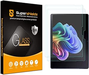 Supershieldz (2 Pack) Designed for Microsoft Surface Pro 11 (11th Edition) / Surface Pro 10 / Surafce Pro 9 (13 inch) Screen Protector, [Tempered Glass] Anti Scratch, Bubble Free