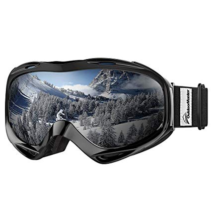 OutdoorMaster OTG Ski Goggles - Over Glasses Ski/Snowboard Goggles for Men, Women & Youth - 100% UV Protection