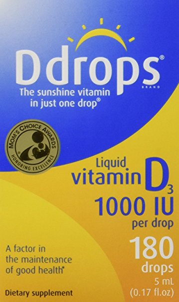 Ddrops 1000IU (5mL), 180-drops Box
