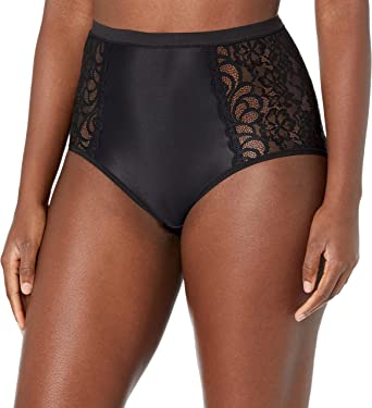 Bali Women's One U Tummy Smoothing Lace Accents Brief