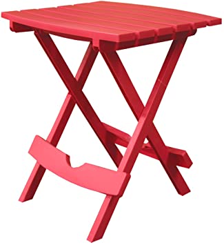 Adams Manufacturing 8500-26-3700 Quik-Fold Side Table, Cherry Red