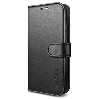 Spigen Wallet Phone Case with Stand, Black