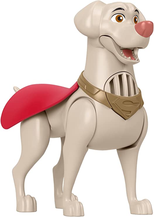 Fisher-Price DC League of Super-Pets Talking Krypto figure poseable 6-inch toy dog with phrases and sounds for preschool pretend play ages 3 and up