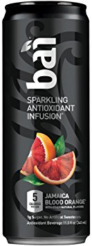 Bai Bubbles Jamaica Blood Orange, Sparkling Antioxidant Infused Beverage, 11.5 Fluid Ounce Cans, 12 count  (Packaging May Vary)