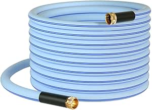 Atlantic Heavy Duty Garden Hose 5/8 Inch x 75 Foot Blue Color Water Hose (75 FT)