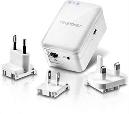 TRENDnet TEW-817DTR AC750 Wireless simultaneous dual band Travel Router, 2.4/ 5 Ghz for Netflix, Comcast, Chromecast, Gaming, TV, PC,  Smartphone, One-touch Network connection  WPS for Security Plug and Play, Travel Size, WISP, Router, AP, Repeater Mode, North America/Euro/UK plugs included