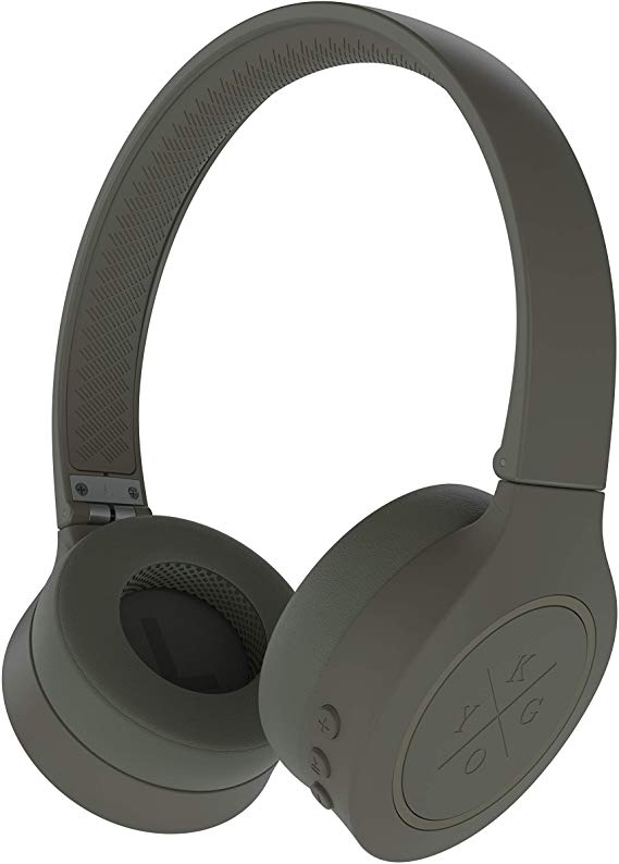 Kygo Life A4/300 | On-Ear Bluetooth Headphones, aptX Codecs, Built-in Microphone, Memory Foam Ear Cushions, 16 Hours Playback (Palm)