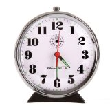 AcuRite 15607 Vintage Alarm Clock Black Nickel
