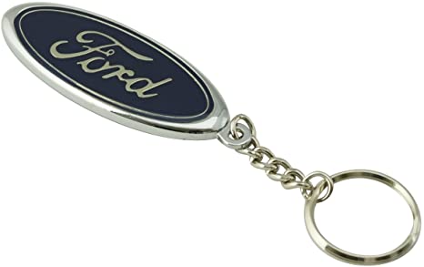 Pilot KC021 Chrome Key Chain - Ford