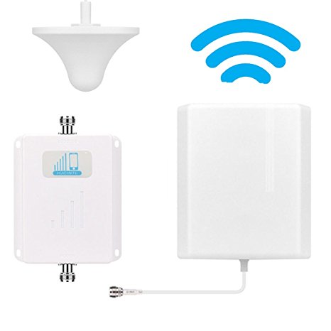 AT&T T-Mobile Cell Phone Signal Booster 4G LTE Cell Booster HJCINTL High Gain Band 12/17 Home Mobile Phone Signal Booster Repeater Amplifier Kit