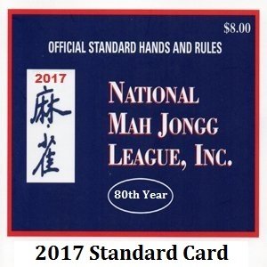 National Mah Jongg League Standard Size Scorecard 2017