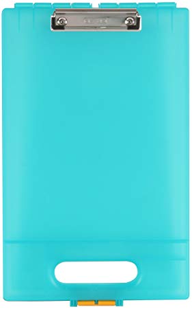 Dexas 1717-J35 Office Clipcase Storage Clipboard, Aquamarine,