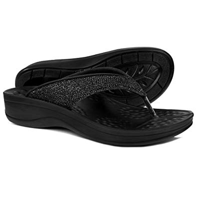 AEROTHOTIC Comfortable Orthopedic Arch Support Flip Flops and Sandals for Women