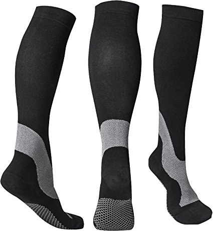 Compression Socks 20-30 mmhg for Flight, Maternity, Athletics, Travel, Nurses - Medical Care Grade for Shin Splints, Calf and Leg Pain - Running Socks for Women & Men
