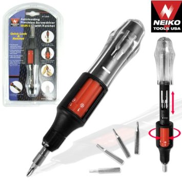 Neiko 01336A 10 in 1 Autoloading Heavy Duty Precision Screwdriver with Rachet