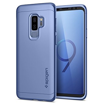 Spigen Thin Fit 360 Galaxy S9 Plus Case with Exact Slim Full Protection with Tempered Glass Screen Protector for Samsung Galaxy S9 Plus (2018) - Coral Blue