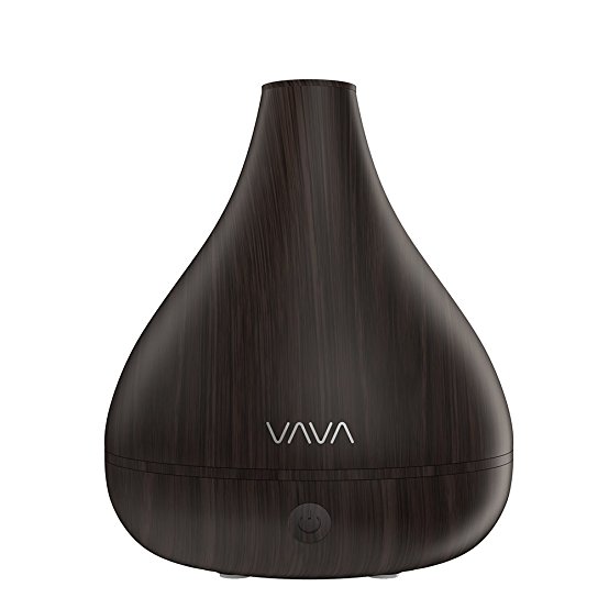 VAVA 2-in-1 Humidifier & Diffusers for Essential Oils, Large 1.2L/41oz Aroma Wood Grain Ultrasonic Cool Mist Humidifiers for Office Home Bedroom Yoga Spa, No Light Disturb