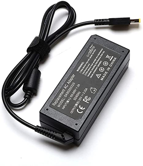 65W 20V 3.25A AC Adapter Laptop Charger for Lenovo Thinkpad T430 T440 T440S T440P T450 T460 T460S T540P T560 E440 E450 E550 E560 G50 G50-45 G50-70 G50-80 Z50 Z50-70 Z50-75 Power Supply Cord Plug