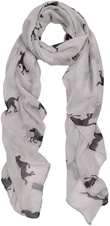 Premium Stallion Horses Animal Print Scarf - Different Colors Available