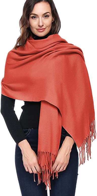 HOYAYO Cashmere Wool Shawl Wraps - Extra Large Thick Soft Pashmina Scarf