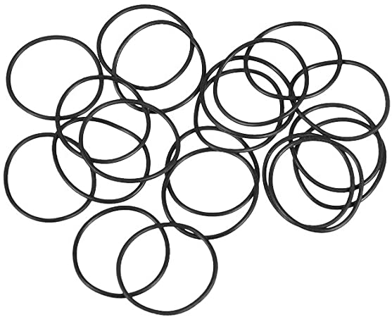 uxcell Nitrile Rubber O-Rings 22mm OD 20mm ID 1mm Width, Metric Sealing Gasket, Pack of 20