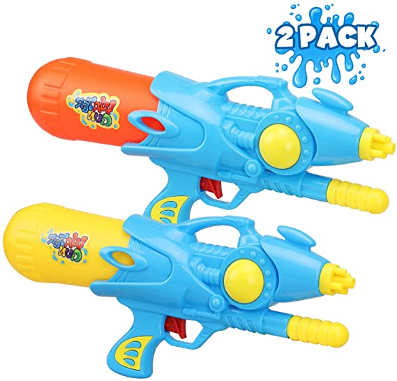 TOY Life Water Guns for Toddlers and Kids - 2 Pack Super Pump Soaker Water Gun - Kids Outdoor Toys and Games for Boys and Girls - Little Water Gun for Kids and Toddlers Summer Toy