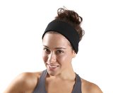 Sports Headband - The 1 Choice for Athletes - No Slip No Drip Headbands For Running Walking Exercise with Stylish - Fashion Look - Super Comfortable - Happy Head Guarantee- Black