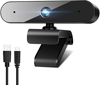 1080P Webcam for PC Laptop Desktop, 360-Degree Rotation Streaming Webcam with Microphone, Computer Video Camera Webcam Compatible for Video Calling Recording Conferencing