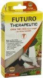 Futuro Therapeutic Open ToeHeel Knee Length Stocking for Men or Women Beige Large Firm 20-30 mmHg