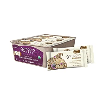 Organic Vegan Protein Bars - Peanut Butter Chocolate Chip (2.4 Ounce Bars) (Pack of 12) - 1