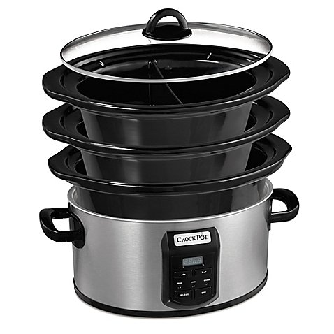 Crock-Pot® Choose-A-Crock Programmable Slow Cooker with Stackable Storage and Dishwasher Safe Stoneware and Lid