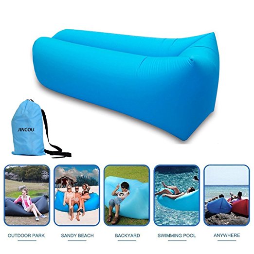 Inflatable Lounger Couch with Carry Bag Beach Lounger Air Sofa Inflatable Couch Bed Pool Float for Indoor/Outdoor Hiking Camping,Beach,Park,Backyard Waterproof Durable