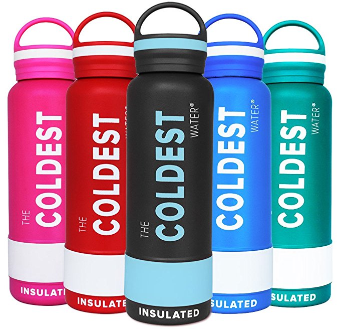 The Coldest Water Bottle 21 Oz, Vacuum Insulated Stainless Steel Hydro Travel Mug - Ice Cold Up to 36 Hrs / Hot 13 Hrs Double Walled Flask - Best Sports Canteen