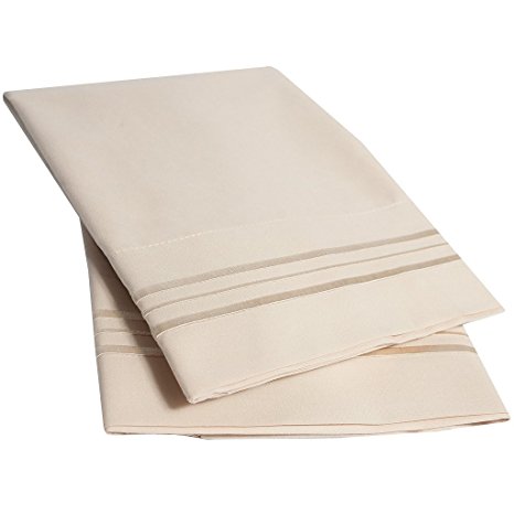 1500 Supreme Collection Pillowcase - King, 2 Count, Beige