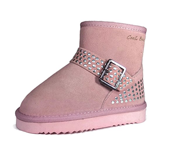 Cool Beans Genuine Sheepskin Winter Boots for Toddler Girls (Toddler/Little Kid/ 2-8 years old)